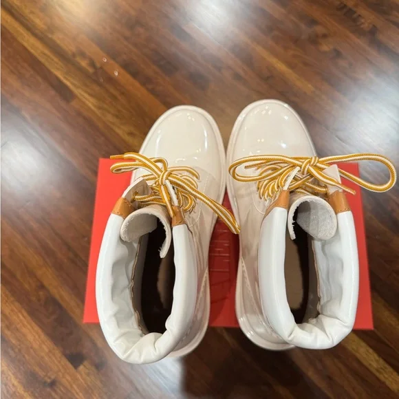 See By Chloe White and Tan Winter Boots - Picture 4 of 6